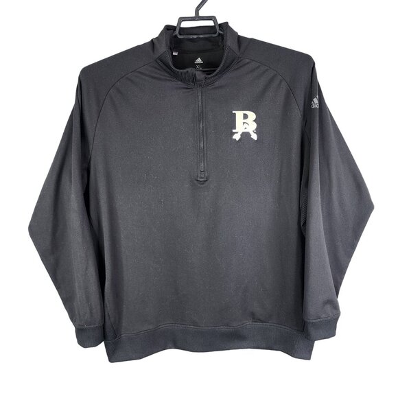 Mens Black Adidas Golf Pullover Sweatshirt 1/2 Zip Long Sleeve BA Logo Size XL - Picture 1 of 13